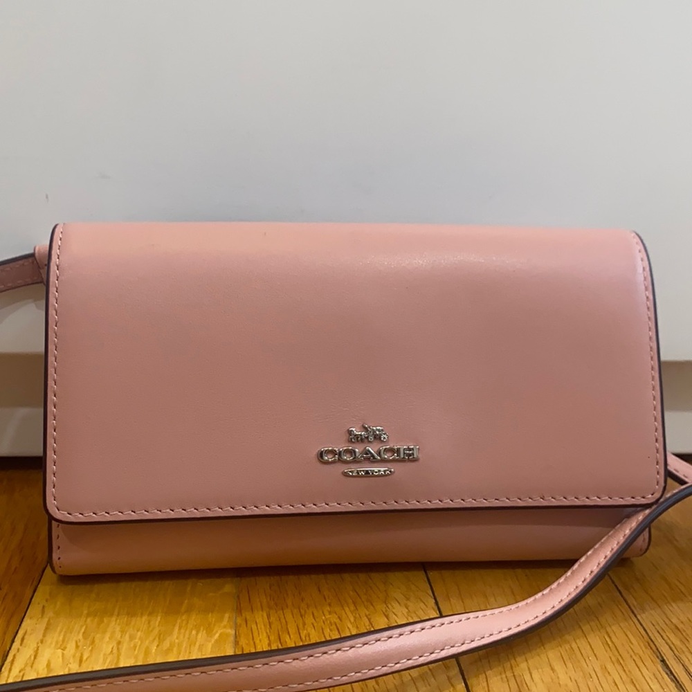Brand new pink Coach cross body/clutch bag